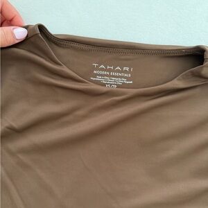 Tahari Taupe Modern Essentials Top